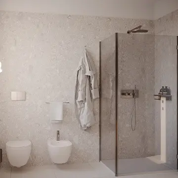 Ristrutturazione chiavi in mano a brescia bagno doccia - Giallo Pastello Ristrutturazione chiavi in mano a brescia bagno doccia - Giallo Pastello