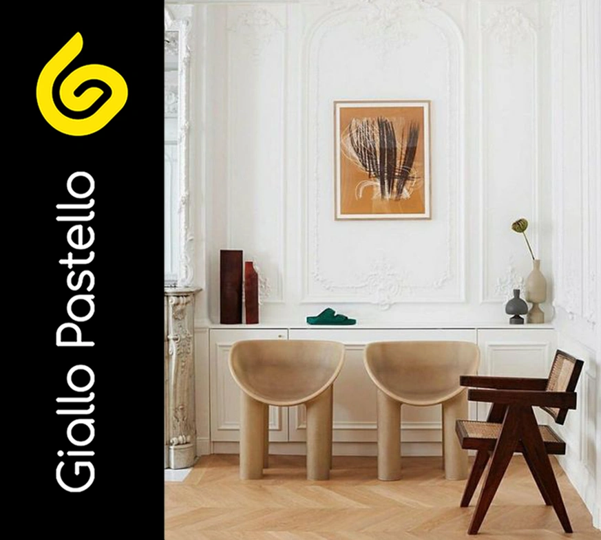 Arredamento classico moderno: sedie e poltrone - Giallo Pastello