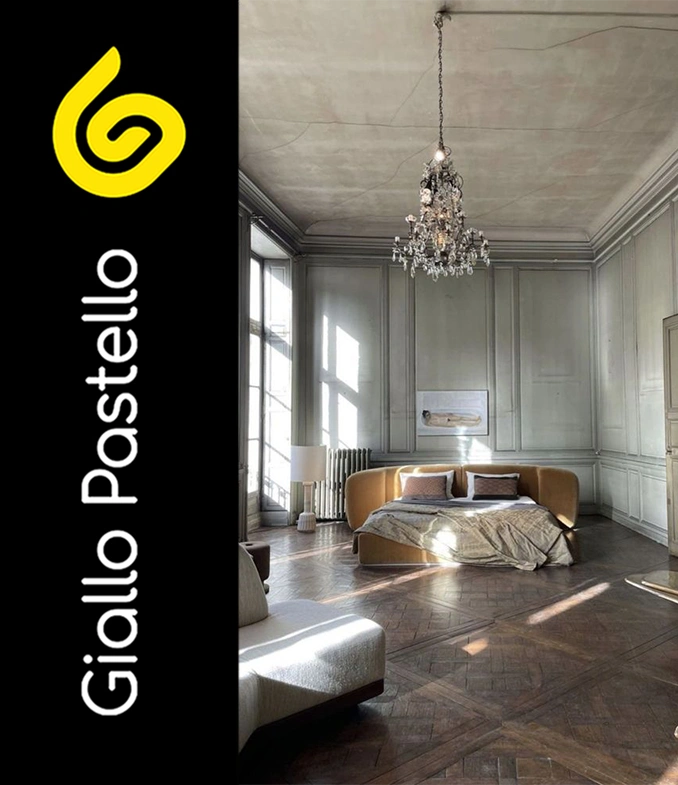 Arredamento classico moderno: camera da letto classica moderna - Giallo Pastello