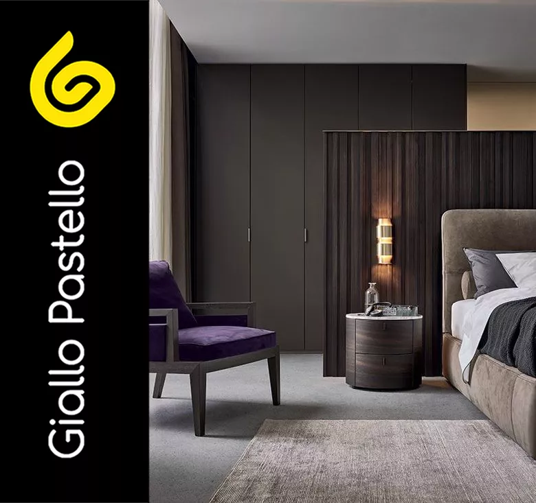 Camera da letto moderna: ordine minimale - Giallo Pastello Interior Design Brescia