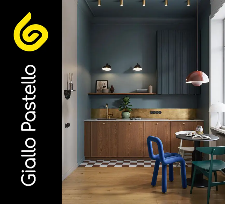 Arredare cucina piccola - Giallo Pastello Interior Design Brescia