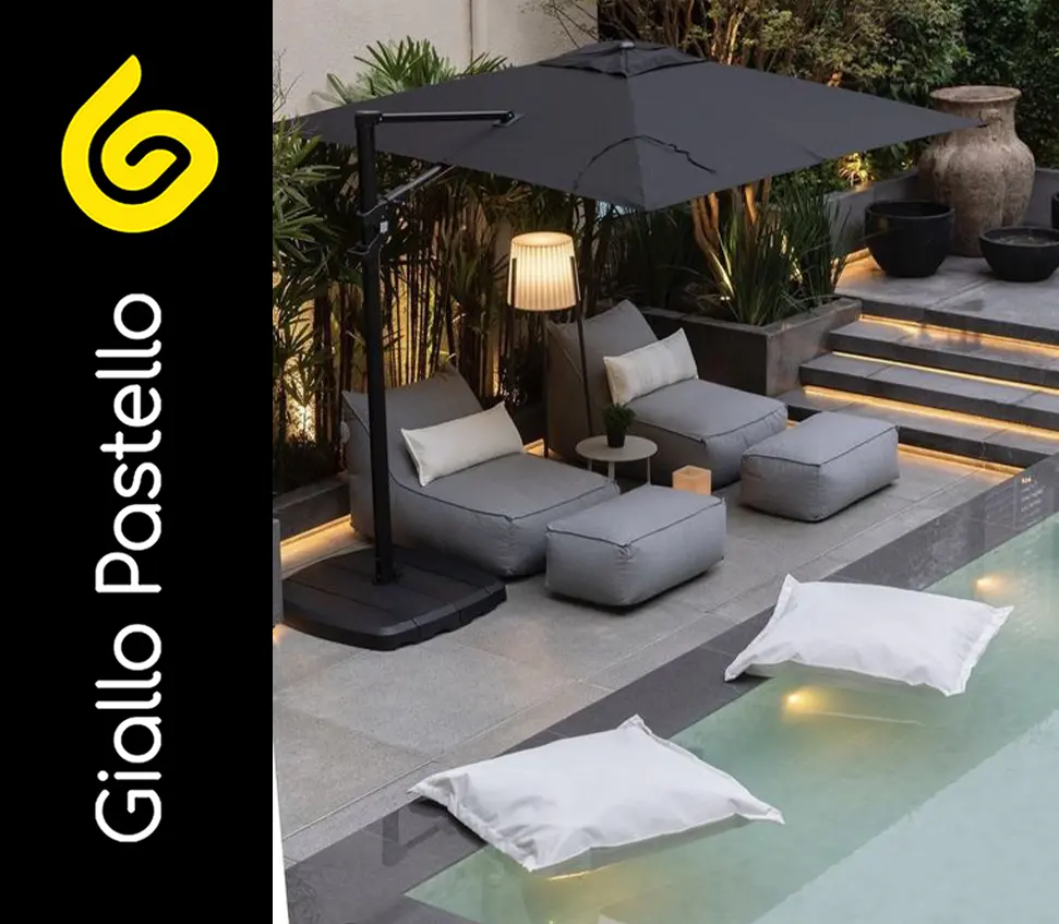 Arredo piscina: arredi impermeabili - Giallo Pastello Interior Design Brescia