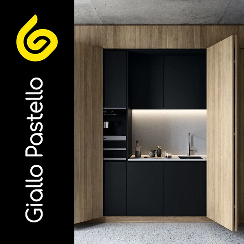 Cucine a scomparsa - Giallo Pastello Interior Design