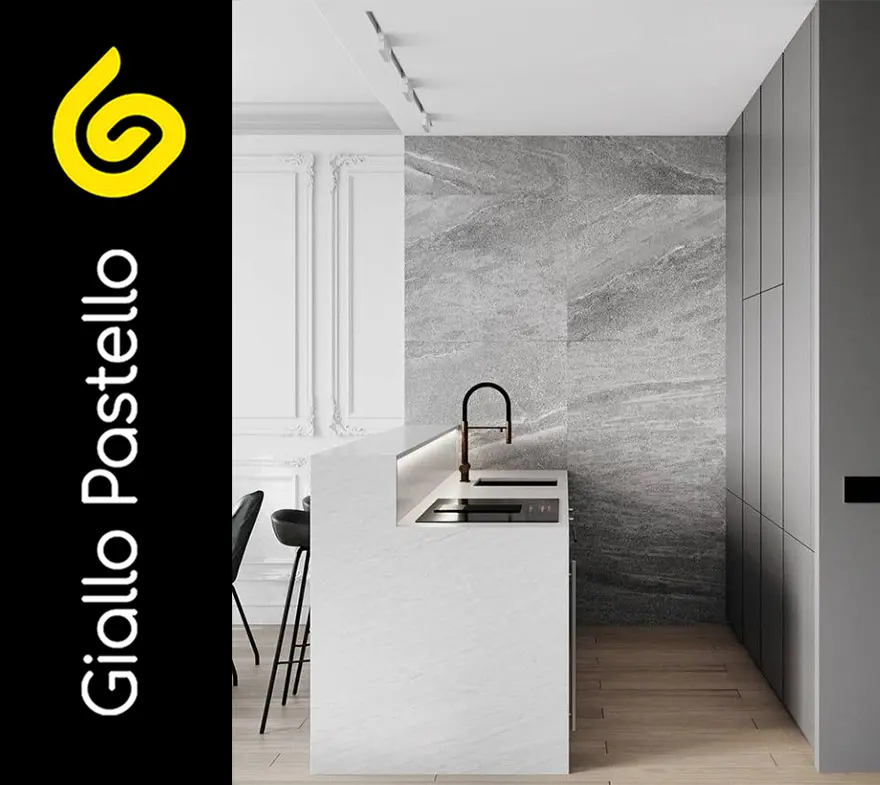 Arredare cucina piccola - Giallo Pastello Interior Design Brescia