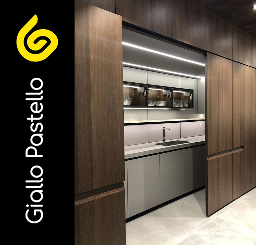 Cucine a scomparsa - Giallo Pastello Interior Design