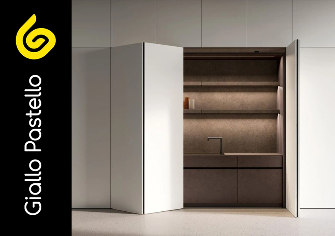 Cucine a scomparsa - Giallo Pastello Interior Design