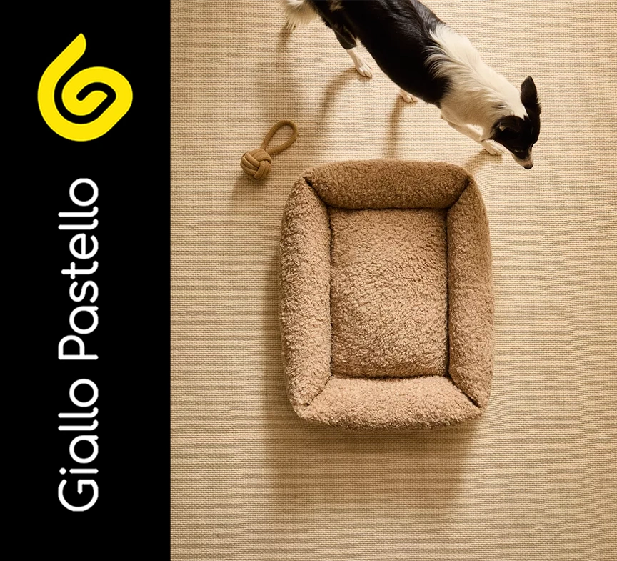 Pet in casa: lettini per animali domestici - Giallo Pastello