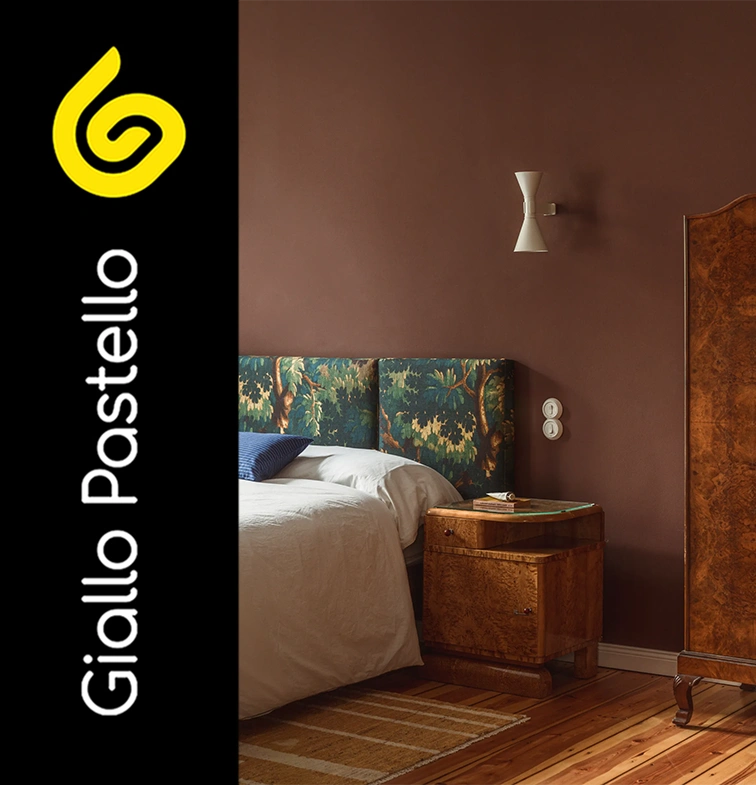 Colore Pantone 2025: Mocha Mousse - Giallo Pastello Interior Design