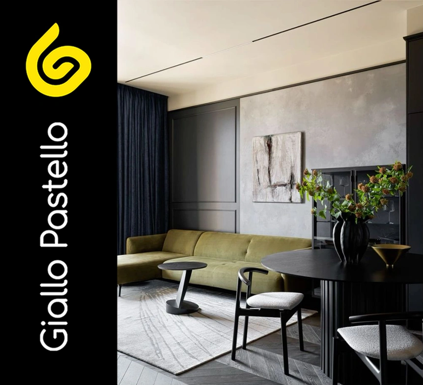 Arredare un soggiorno piccolo: soggiorno moderno - Giallo Pastello Interior Design